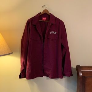 SUPREME Arc Logo Pocket Work Button Down Shirt